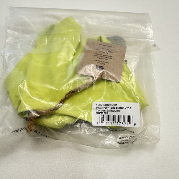 Free People x Toast Signature Scoop Bikini Top Size XS‎ Daiquiri Yellow Green - Picture 5 of 5